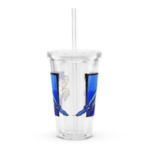 Clear plastic tumbler