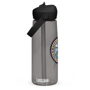 Flip straw water bottle